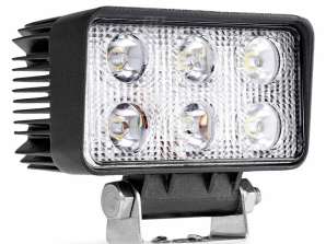 Lâmpada de Trabalho Halógena LED szperacz awl02 6 led 12v 24v amio 01613