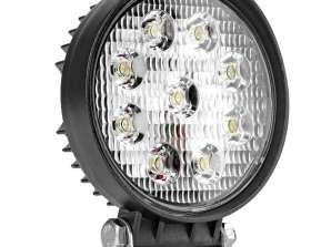 Lâmpada de Trabalho Halógena LED Holofote Awl04 9 LED 12V 24V Amio 01615