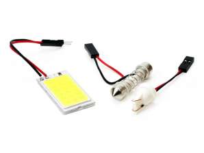 LED klassiske lyspærer T10 W5W C5W COB 12V panelmodul AMIO 01621