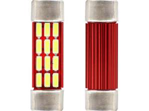 LED-lamper Canbus 4014 16smd festoon c5w c10w c3w 39mm hvit 12v 24v amio 01633