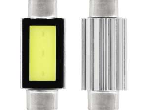 LED-pærer canbus cob3 festoon c5w c10w c3w 39mm hvit 12v