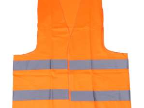 Reflektierende Warnweste orange XL mit Zertifikat AMIO 01735