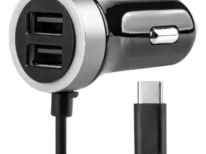 Auto-Ladegerät 12v 24v usb c 2x usb 2.4a pro 3 amio 02058