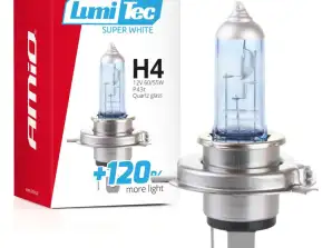 Halogenlampa H4 12v 60/55w lumitec super vit 120 amio 02137