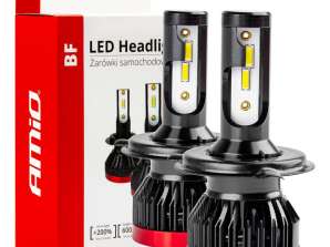 LED-Autolampen Serie bf h4/h19 6000k canbus amio 02241