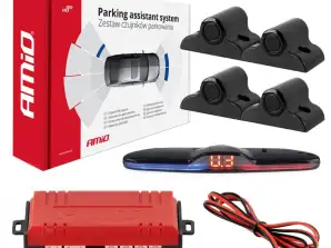 Kit de capteurs de stationnement capteurs de recul MAX LED 4 capteurs noirs 19 mm camion AMIO 02292