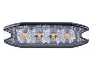 Flachwarnleuchte 4 LED R65 R10 12 24V Amio 02298