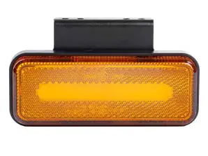 LED apvadinė lempa OM 02 stačiakampė oranžinė AMIO 02376