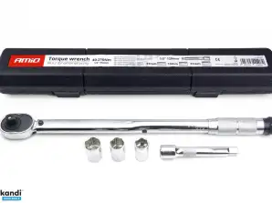 Dynamometerskrutrekker med 17 mm 19 mm 21 mm 40 210 nm amio 02407