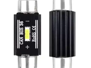 LED-Lampen canbus 1860 1smd ultraleuchtend festoon c5w c10w c3w 36mm weiß 12v 24v amio 02442