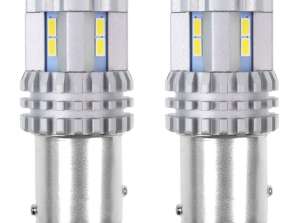 LED-Glühbirnen canbus 3020 22smd ultrahell 1157 bay15d p21/5w weiß 12v 24v amio 02450