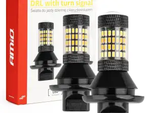 2in1 LED Tagfahrlicht mit Blinker PY21W Amio 02451