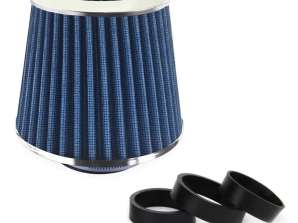 Filtro de aire cónico universal azul 3 adaptadores amio 02458