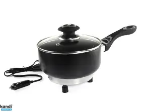 Olla eléctrica con tapa para coche 18 cm x 8 cm 250w 24v amio 02535