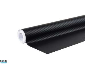 Folie aus Karbon 3D schwarz 30cm x 150cm amio 02598
