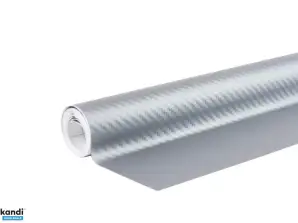 Carbonfolie 3D Silber 30cm x 150cm Amio 02600
