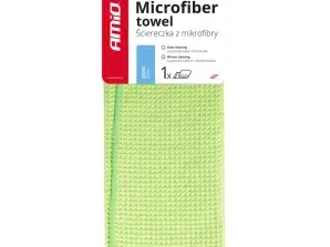 Mikrofaser-Wischlappen Waffelmuster für Fenster 30x40cm 280g amio 02606