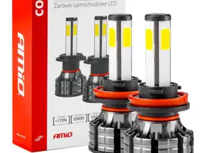 LED-Autolampen Serie COB H8 H9 H11 6500K AMIO 02845