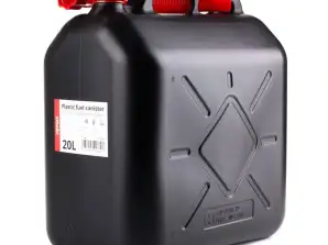 Schwarzer Kunststoffkanister 20l
