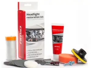 Kit de pulido y restauración de faros amio 02892
