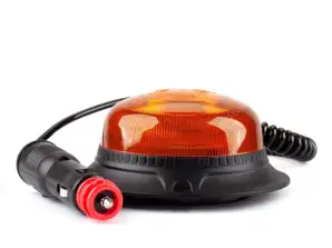 Mini-Blitzwarnleuchte 18 LED Magnet Niedrig R65 R10 12V 24V W21M AMIO 02925