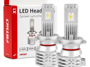 LED-Autolampen Serie X1 H7 6500K Canbus AMiO 02966