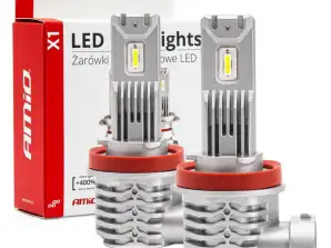 LED-Autolampen Serie x1 H8 H9 H11 6500K Canbus Amio 02967