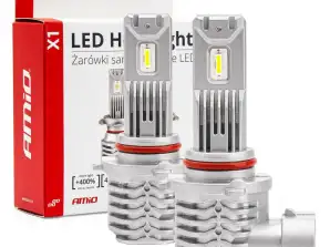 LED-Autolampen Serie x1 hb3 9005/hir1 9011/h10 6500k canbus amio 02968