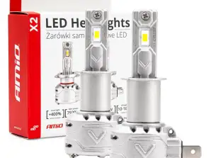 LED-Autolampen Serie X2 H3 6500K Canbus AMiO 02971