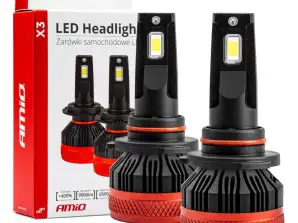LED-Autobirnen Serie X3 HB3 9005/HIR1 9011/H10 6500K CANBUS AMIO 02982