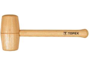 Holzhammer rund. 70 mm. Holzstiel
