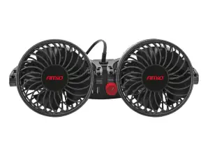 Auton niskatukeen kiinnitettävä tuuletin USB-latauksella 12V AMiO 03009
