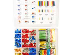 Set von Steckverbindern und Schrumpfschläuchen 678 Stück amio 03031