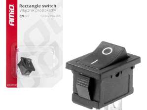 Rechteckiger Schalter ein aus 12v 24v amio 03082