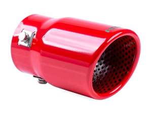 Auspuffendrohr Edelstahl rot amio 03168
