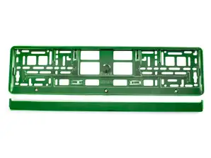 Metallic Green License Plate Frame Amio 03178