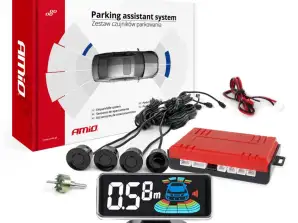 Mustat taaksepäin parkkiohjaimet led 3d amio 03185