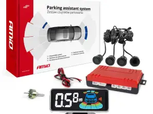 Mustat LED 3D kultaiset 18mm amio 03186 peruutustunnistimet