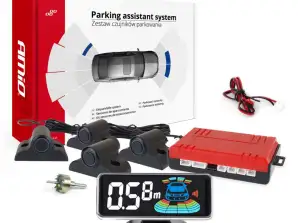 Mustat peruutustunnistimet led 3d kuorma-auto bussi amio 03189