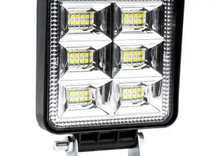 Halogeeninen LED-työvalaisin szperacz awl37 48 led 144w 12v 24v amio 03248