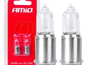 Halogenové žárovky h10w 12v 10w bax9s 2ks. blister amio 03356
