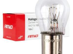 Halogenlampen P21/4W 12V BAZ15d 10St. amio 03369