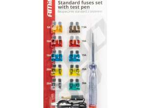 Standard-Sicherung Set 10 Stück Spannungstester amio 03523