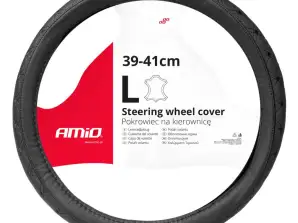 Gepolsterte Lederüberzug für Autorad lenkrad l 39 41 cm swc 51 l amio 03562