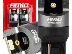 LED-polttimot canbus pro series w21/5w 4x3030 smd valkoinen 12v 24v amio 03591