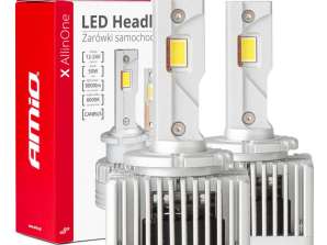 Auton LED-polttimot x sarja Allinone D1S D3S D8S 6000K Canbus Amio 03669