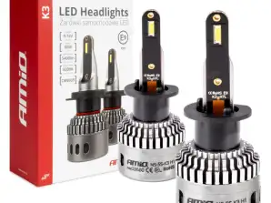 Auton led polttimot sarja k3 h1 12v 6000k canbus amio 03680