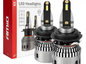 Auton led-polttimot k3 h7 6-sarja 12v 6000k canbus amio 03685