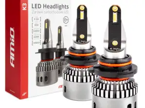 K3 HB3 / HIR1 9011 / H10 12V 6000K canbus amio 03687 led auton polttimot