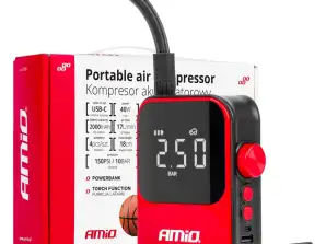 Kabelloser Auto-Kompressor, elektrischer Fahrradpumpe, Powerbank 40w acomp 20 amio 03690